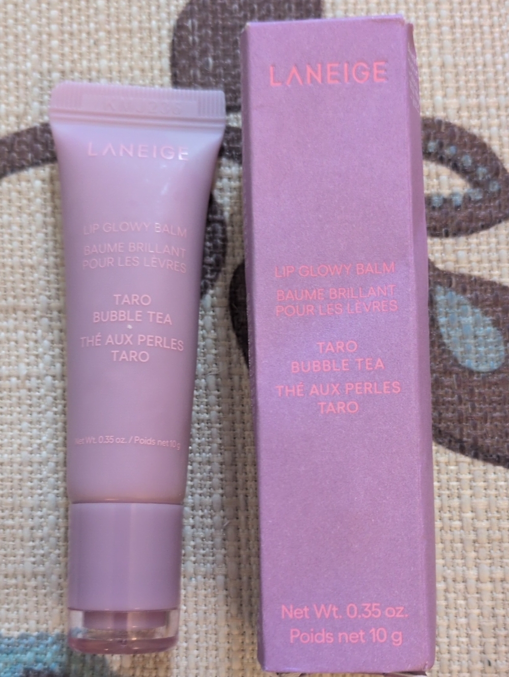 LANEIGE Lip Glowy Balm — Taro Bubble Tea